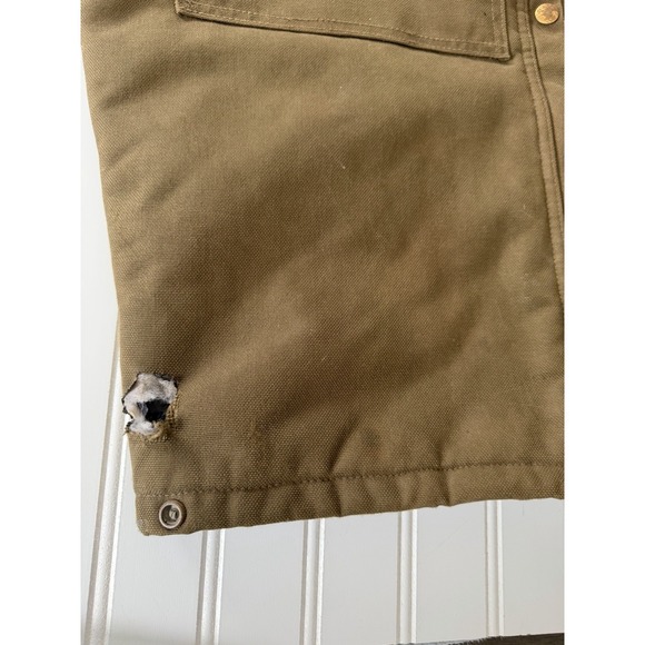 Vintage Carhartt Bibs R33 42x30 USA Made Brown - Picture 9 of 12